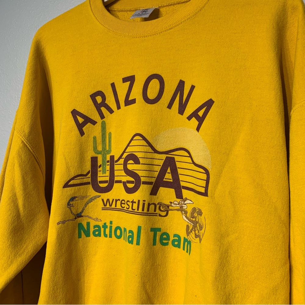 Vtg Arizona Usa Wrestling National Team Looney Tu… Gem